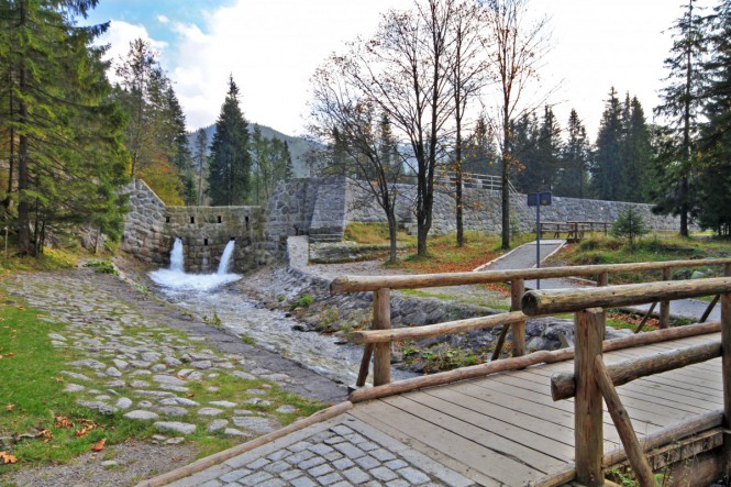Zakopane tama na potoku Bystra. Murowanica - Kuźnice Zakopane tama na potoku Bystra. Murowanica - Kuźnice
