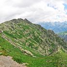 Droga na Przełęcz Krzyżne od strony Buczynowych Turni. Przełęcz Krzyżne - szczyty - szczyt - Tatry