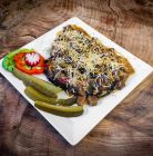 Karczma Szałas Kurniawa Zakopane - placki ziemniaczane z gulaszem wołowym Karczma Szałas Kurniawa - restauracje - restauracja - Zakopane