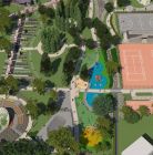 Tenis Zakopane - Park Miejski im. Józefa Piłsudskiego Korty tenisowe Zakopane - sport i rekreacja - kort tenisowy - Zakopane
