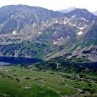 Czarny Staw Polski i Wielki Staw Polski w Dolinie Pięciu Stawów Polskich Czarny Staw Polski - stawy i wodospady - staw / wodospad - Tatry