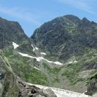 Widok na przełęcz Zawrat Przełęcz Zawrat - szczyty - szczyt - Tatry