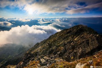 Świnica widok z Kasprowego Wierchu Świnica - szczyty - szczyt - Tatry
