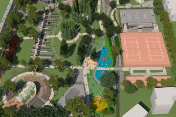 Tenis Zakopane - Park Miejski im. Józefa Piłsudskiego Korty tenisowe Zakopane - sport i rekreacja - kort tenisowy - Zakopane