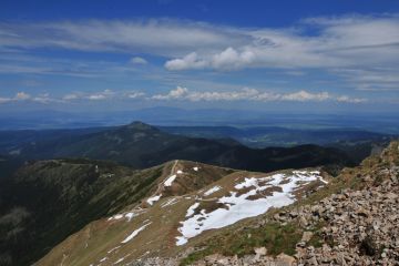 Szlak na Rakoń w oddali Osobista Rakoń - szczyty - szczyt - Tatry