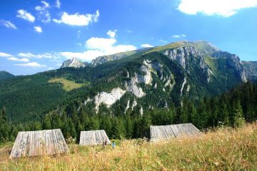 Szałasy na Hali Stoły Hala Stoły - doliny - dolina - Tatry