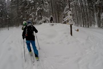 Trasa skitourowa z Doliny Małej Łąki do Doliny Strążyskiej - narty - skitourowe zakopane - Kościelisko