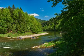 Polski spływ przełomem Dunajca środa i niedziela - jednodniowe - wycieczka na spływ Dunajcem - Zakopane