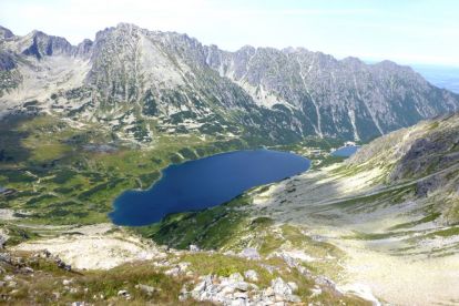 Wielki Staw Polski staw / wodospad Tatry Region Tatry