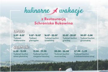 Kulinarne wakacje - kulinaria - pozostałe - Bukowina Tatrzańska