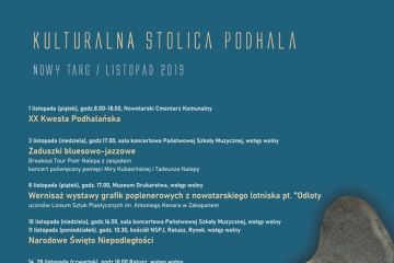 Listopadowa Kulturalna Stolica Podhala - kultura-pozostałe - kultura - Nowy Targ