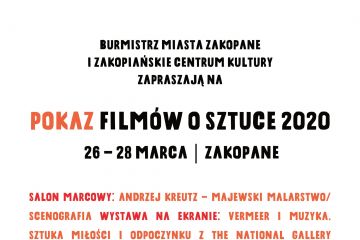 Pokaz Filmów o Sztuce - seans filmowy - kino - Zakopane